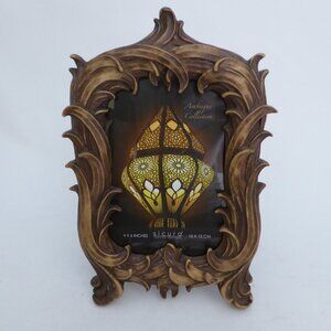 NEW 4” x 6” SICURA ITALIAN DESIGN ORNATE GOTHIC FLORAL EASEL BACK FRAME